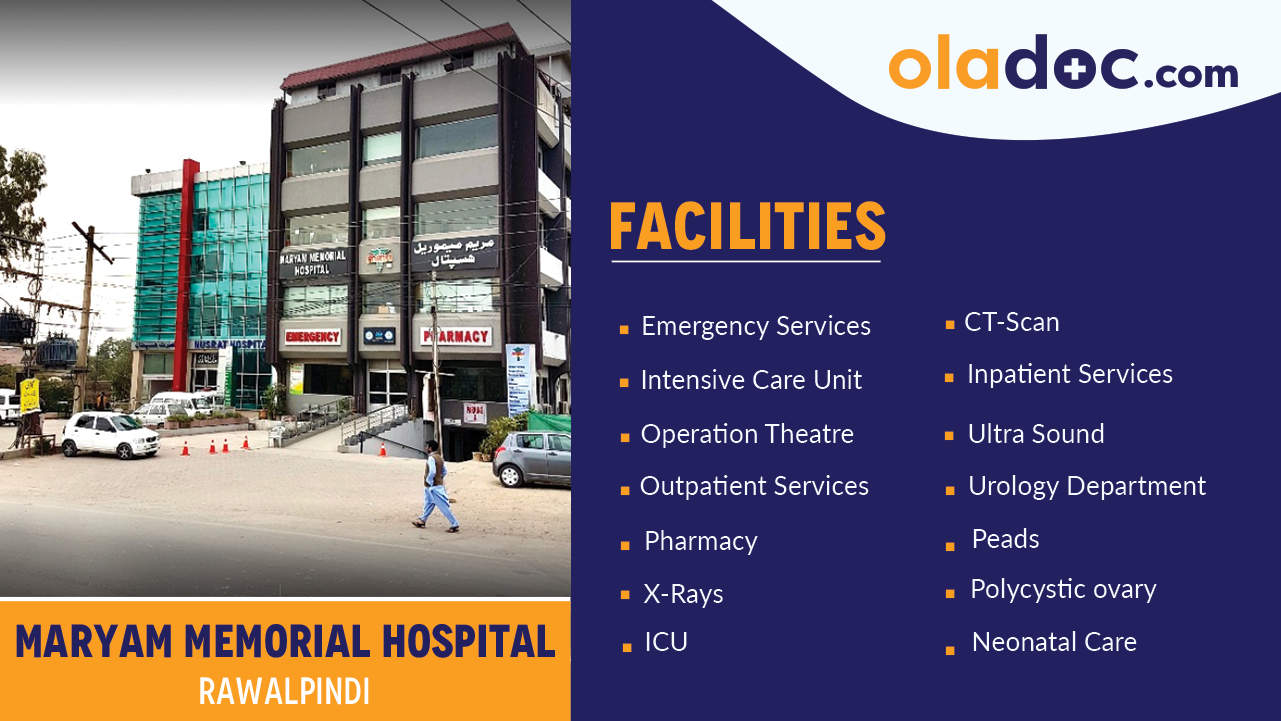 Facilities at Maryam Memorial Hospital Rawalpindi